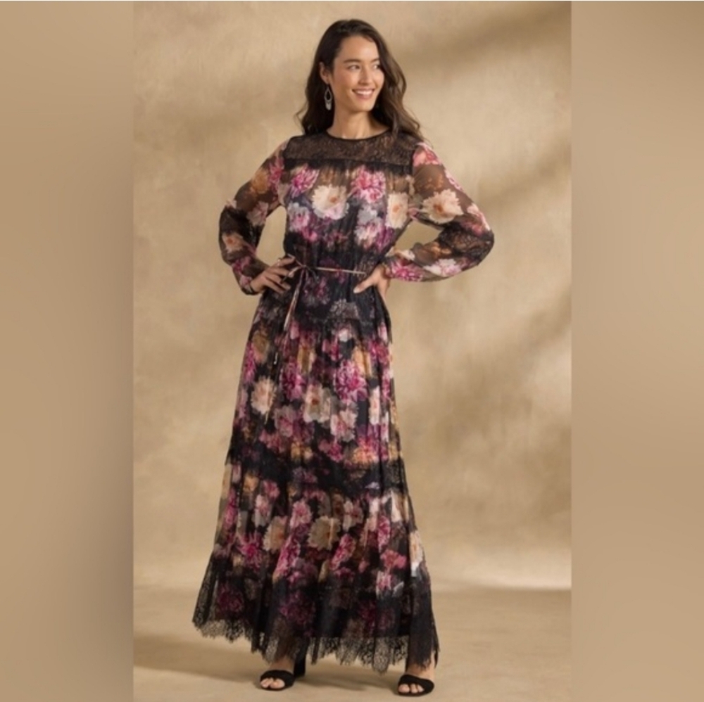 Johnny Was JADE Flora Lace Maxi Dress